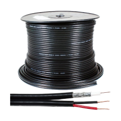 כבל מצלמות משולב DC Cable 105m + Provision 19099 RG59