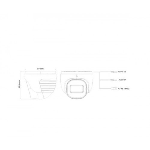מצלמת כיפה ProVision AHD DI-320A-28 2MP 2.8 20M 4in1