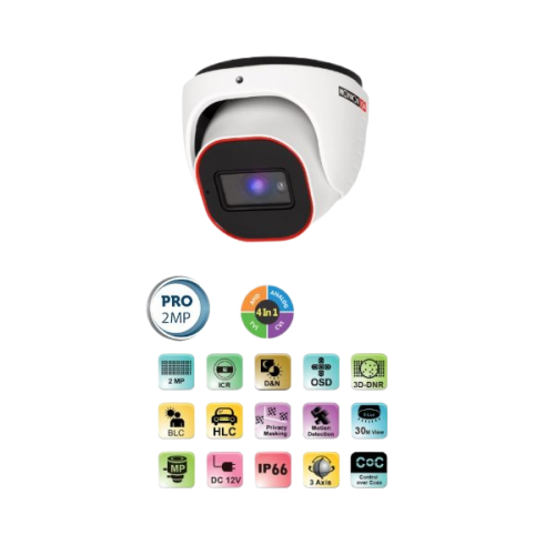 מצלמת כיפה ProVision AHD DI-320A-28 2MP 2.8 20M 4in1