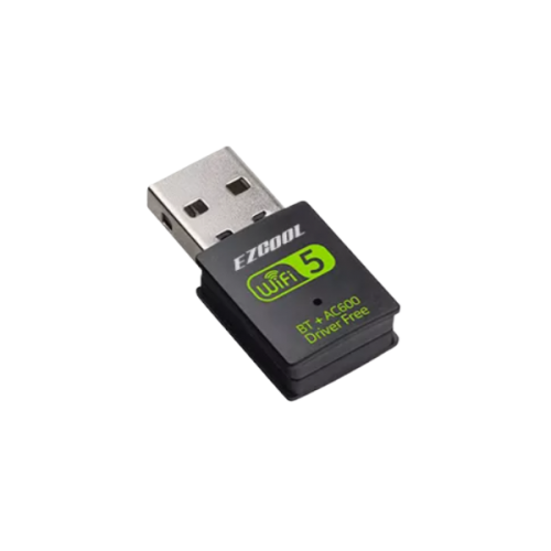 מתאם רשת אלחטית וEZcool 600Mbps Dual Band USB WIFI Adapter -BT+
