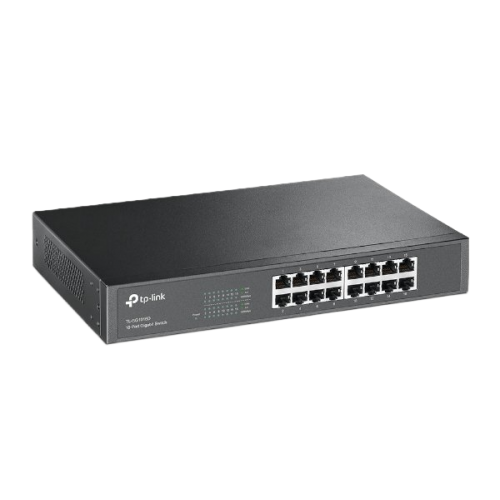 מתג לא מנוהל TP-LINK SG1016D 16-Port Gigabit Desktop Rackmount