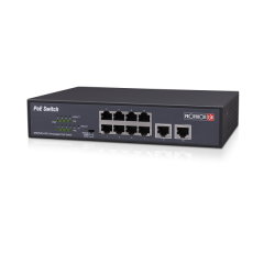 מתג Provision 8PORT POE Switch 10/100 incl 2 Uplink
