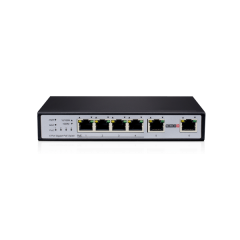 סוויץ עד 60 וואט Provision POE 4 PORTS 1Gbps and 2 Ports Uplink