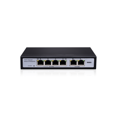 סוויץ Provision 4+2 PORT 10/100Mbps PoE 30W per Channel