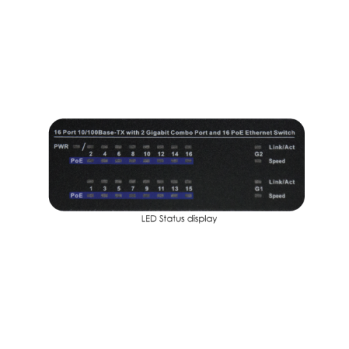 סוויץ' Provison POES-24370 plus 2G 24 plus 2 CP POE