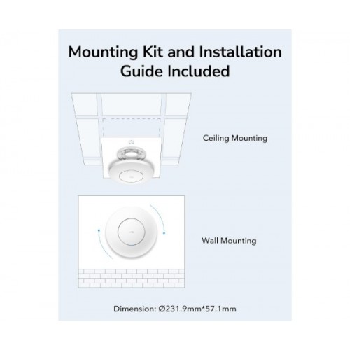 אקסס פויינט Cudy AP1300 Wireless Access Point Mesh Wall Mount