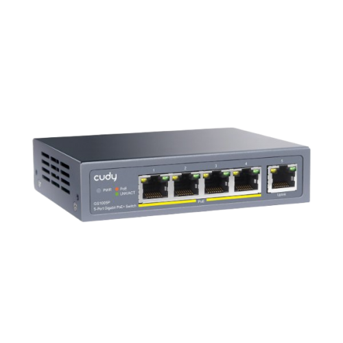 מתג לא מנוהל Cudy GS1005P 5-Ports Gigabit Unmanaged POE Switch