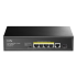 מתג לא מנוהל CUDY GS1005PTS1 5PORT 1GB POE 1XSFP total 120W