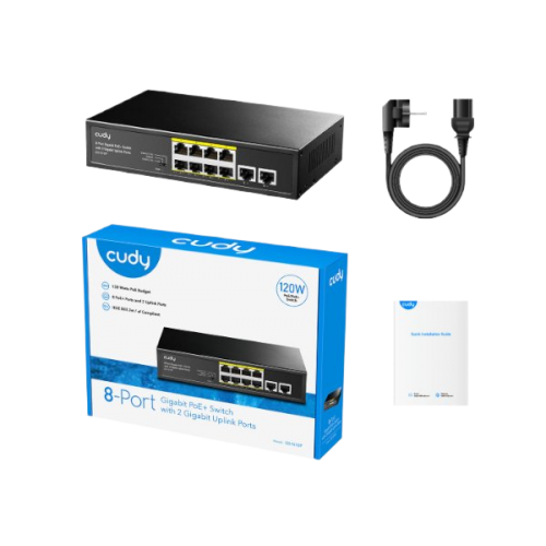 מתג לא מנוהל Cudy GS1010P 8-Ports Gigabit Unmanaged POE Switch