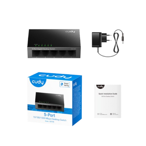 מתג לא מנוהל Switch Cudy GS105 5 port 1GB switch Steel Case