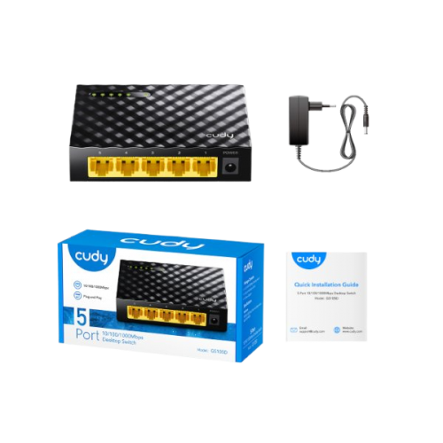 מתג לא מנוהל Cudy GS105D 5 PORT Gigabit Switch