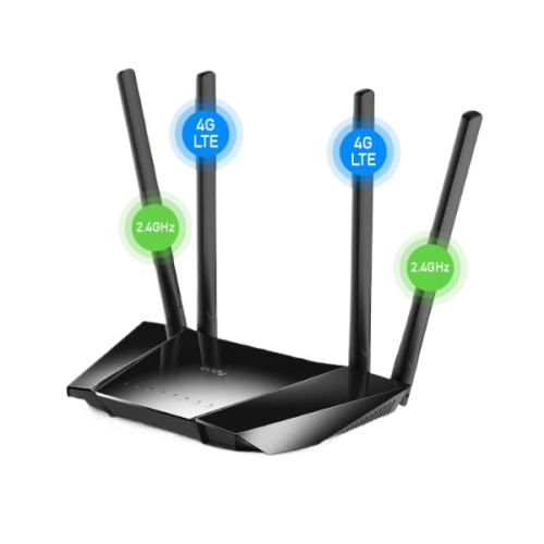 נתב אלחוטי כולל מודם סלולרי Cudy LT400 4G LTE 10/100 300Mbps