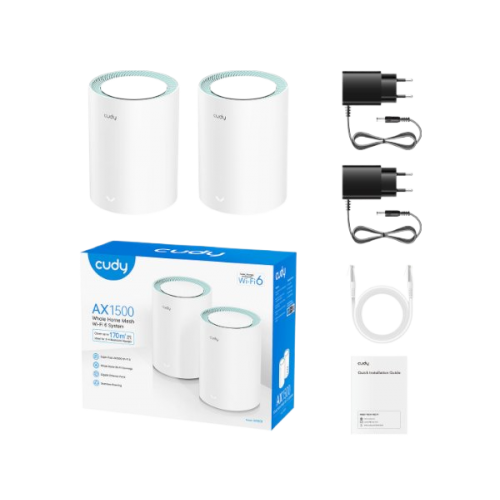מגביר טווח Cudy M1500 AX1500 MESH WIFI6 System 2 pack