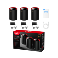 מגדיל טווח Cudy AX3000 2.5G Mesh Wi-Fi 6 System 3 Pack