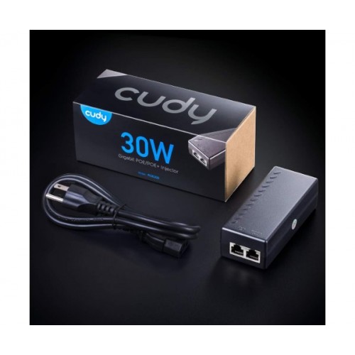 מזרק Cudy 30W Gigabit PoE Injector Adapter up to 100 Meters
