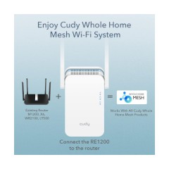 מגדיל טווח Cudy AC1200 Mesh WiFi Extender
