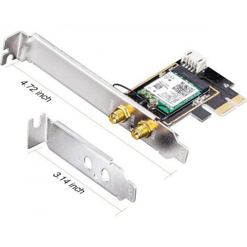 כ.רשת אלחוטי Cudy WE3000 AX200 WIFI 6 Bluetooth 5.2 PCI-E