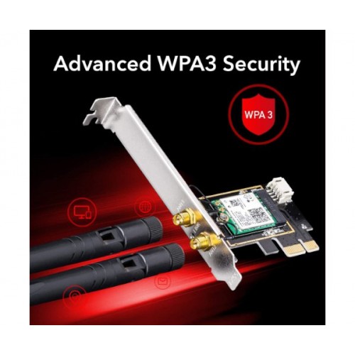 כ.רשת אלחוטי Cudy WE3000 AX200 WIFI 6 Bluetooth 5.2 PCI-E