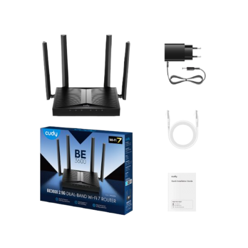 נתב CUDY WR3600H Wi-Fi 7 Multi-Mode Router WAN 2.5GBX1 5 Ports
