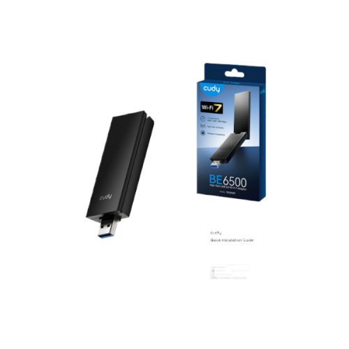 כרטיס רשת Cudy BE6500 WIFI7 USB 3.0 High Gain Adapter