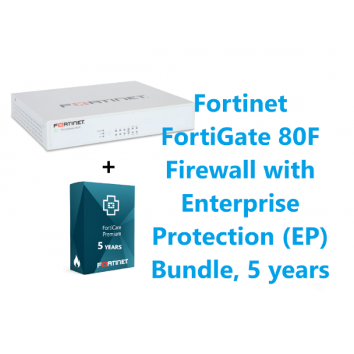 מכשיר ורשיון Fortinet FortiGate 80F Firewall with UTP Bundle 5Y