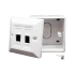 קופסאת פלסטיק לשני מחברים RJ-45 Plastic box Cat5