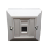 קופסא עם יציאה אחת ללא שקע RJ-45 Deep plastic box Cat6