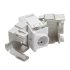 מחבר נקבה RJ-45 Cat 6A Female Connector