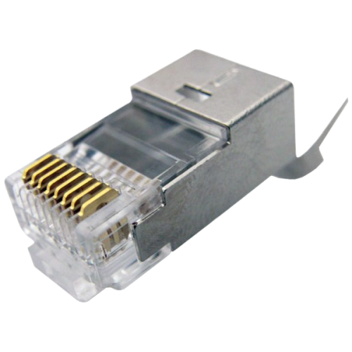 תקע זכר מסוכך לכבלי רשת FTP male Connector RJ-45 Cat 7