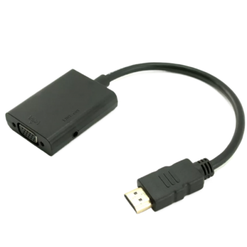 מתאם HDMI To VGA With Audio Output Adapter