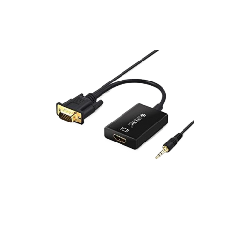 מתאם VGA to HDMI Converter With Audio USB-power