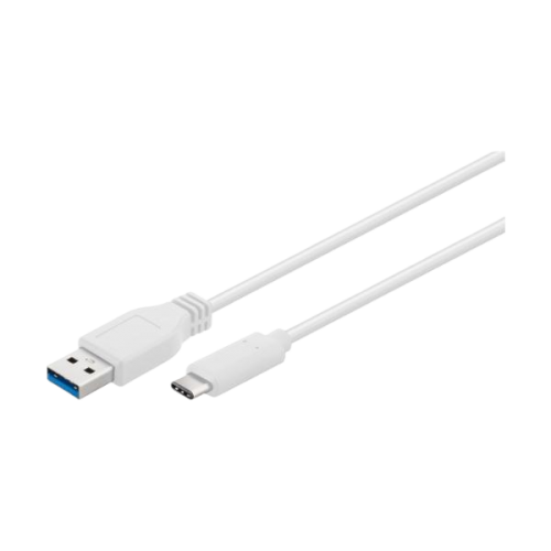 כבל USB Type C To USB3.0 M/M White Cable 1.0m