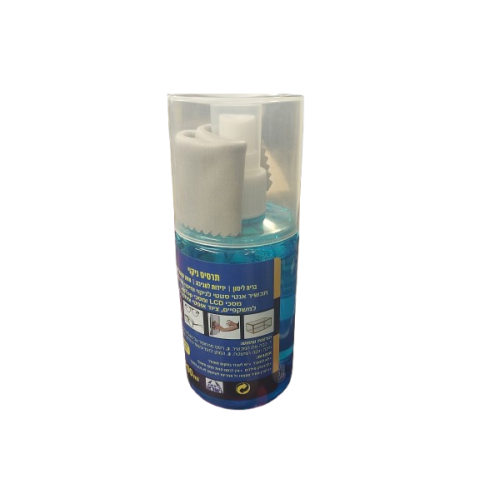 ספריי ניקוי מסכים LCD + מטלית 200 מ"ל
