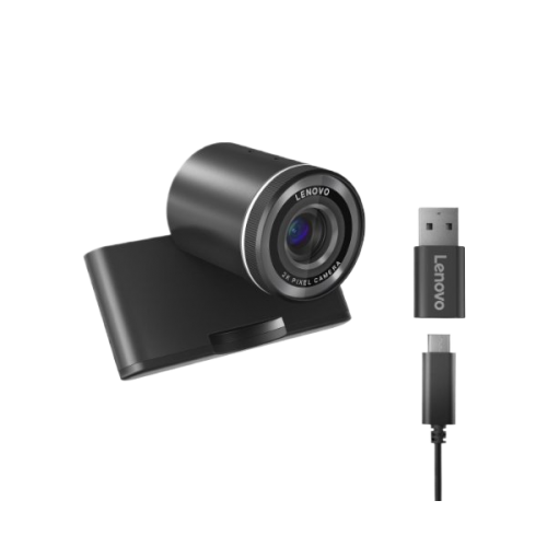 מצלמת אינטרנט Lenovo QHD Webcam 2K 4MP MIC USB