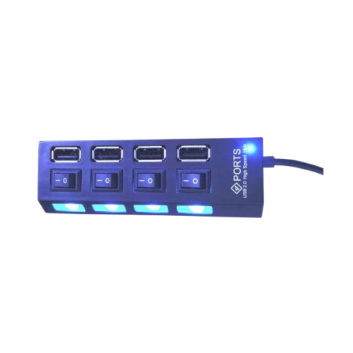 מפצל 4 PORT USB 2.0 אקטיבי כולל חיבור מתח