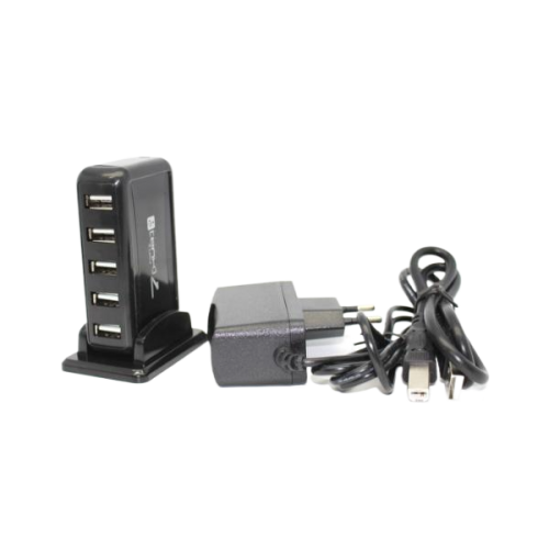 מפצל 7 PORT USB 2.0 אקטיבי כולל חיבור מתח