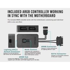 קירור נוזלי משולש ANTEC VORTEX 360 ARGB include Controller