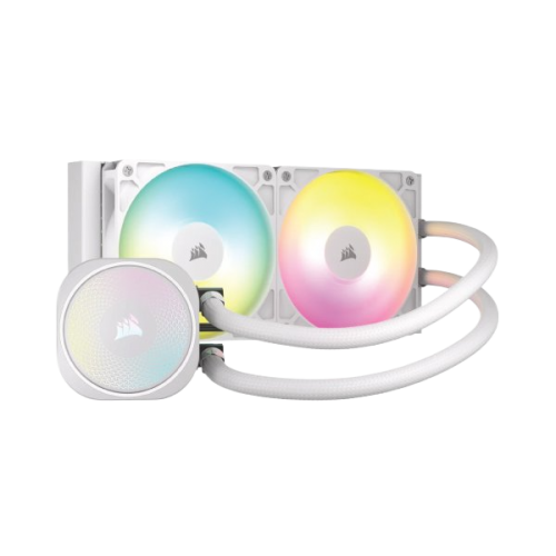 קירור נוזלי לבן Corsair iCUE NAUTILUS 240 RS RGB White 240mm AIO