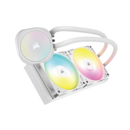 קירור נוזלי לבן Corsair iCUE NAUTILUS 240 RS RGB White 240mm AIO