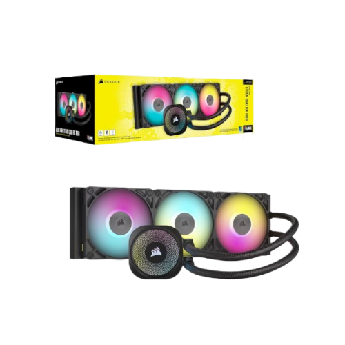 קירור נוזלי Corsair iCUE TITAN 360 RX RGB Black 360mm AIO