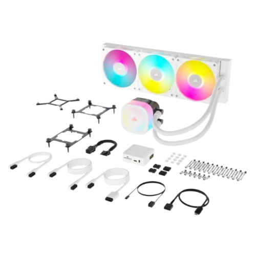 קירור נוזלי לבן Corsair iCUE TITAN 360 RX RGB White 360mm AIO