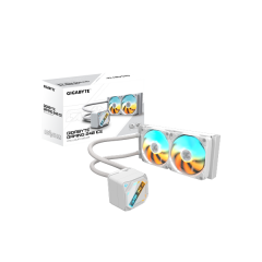 קירור נוזלי כפול Gigabyte Gaming 240 ICE 2XARGB 120MM Fan White