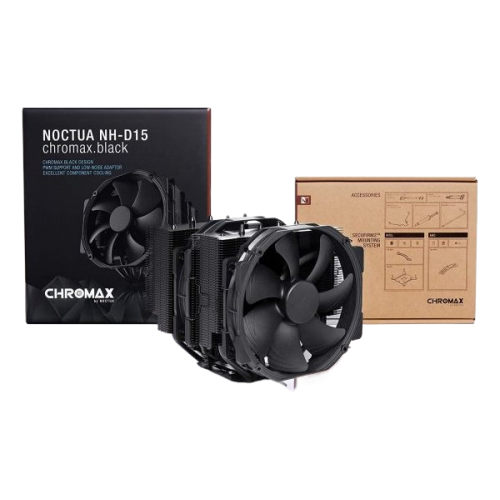 מאוורר NOCTUA NH-D15 250W TDP DUAL 140mm FAN Intel/Amd Black