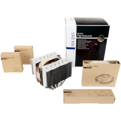 מאוורר NOCTUA NH-D15 250W TDP DUAL 140mm FAN Intel/Amd Brown