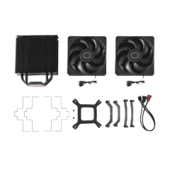 קירור אוויר למעבד Cooler Master 212 Black X Duo 220W TDP AMD/INTEL