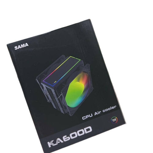 מקרר מעבד SAMA KA600D 6 צינורות מאוורר כפול שחור