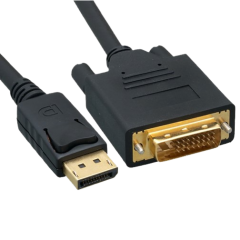 כבל DisplayPort ל-DVI זכר/נקבה 1.8 מטר