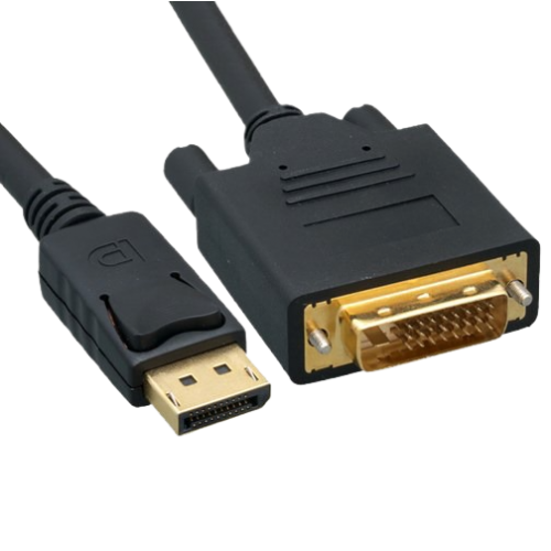 כבל DisplayPort ל-DVI זכר/נקבה 1.8 מטר