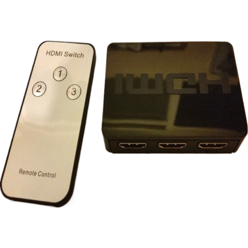 מתג HDMI אולטימטיבי עם 3 יציאות ושליטה מרחוק Full HD 1080P למחשב / HDTV / PS3 / DVD