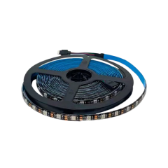 פס LED באורך 5 מטר עמיד במים IP65, נשלט באמצעות שלט רחוק IR, אפליקציה, או לוח קפיצים